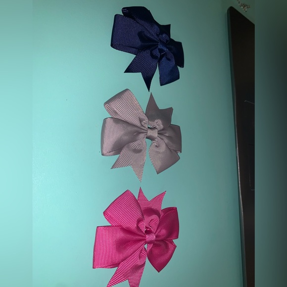 Set of 3 hair bow - Picture 2 of 6
